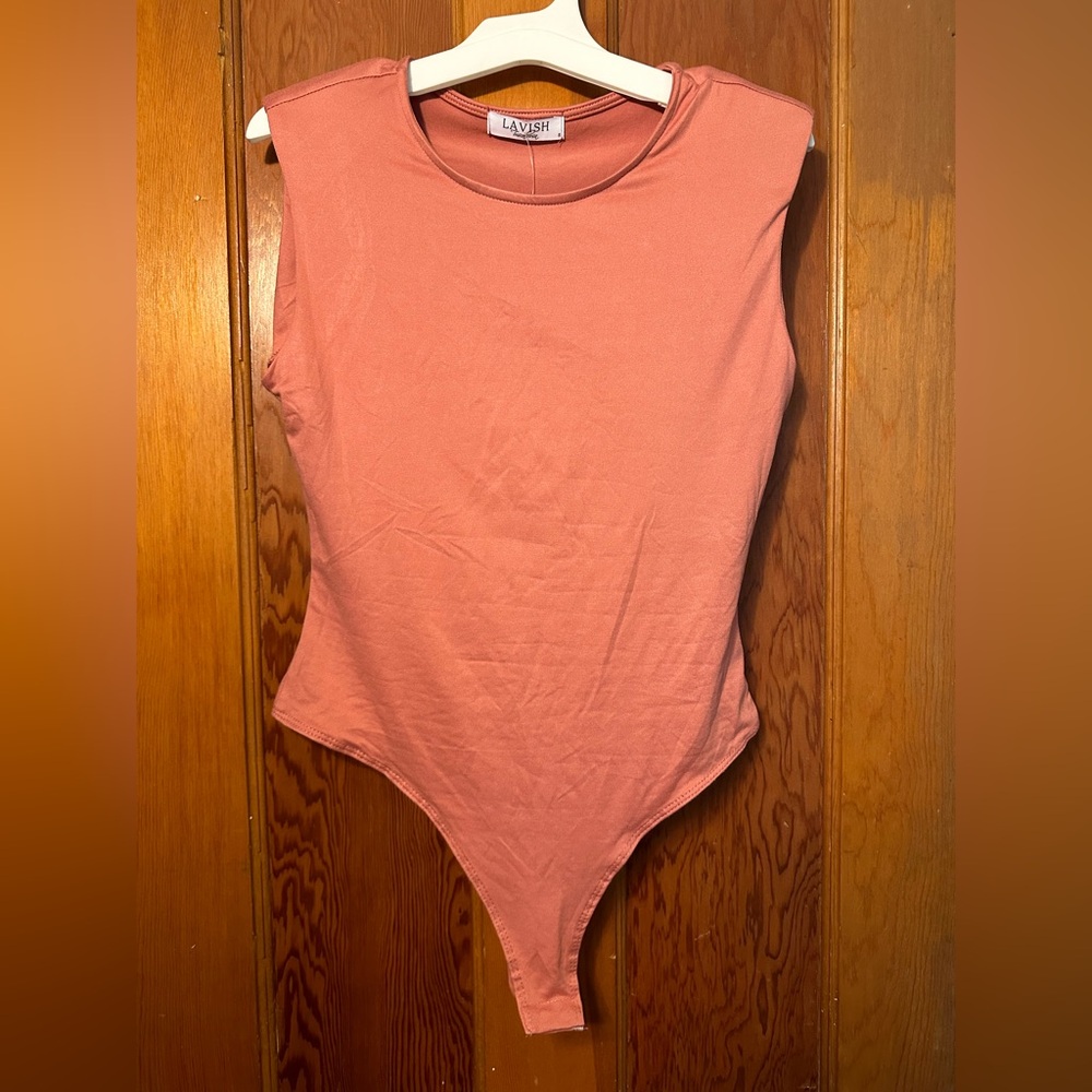 Lavish Marsala Sleeveless bodysuit